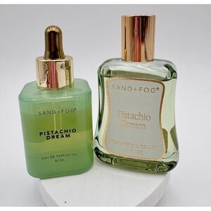 Sand + Fog Pistachio Dream Perfume Oil Roller & Eau de Parfum Oil Set